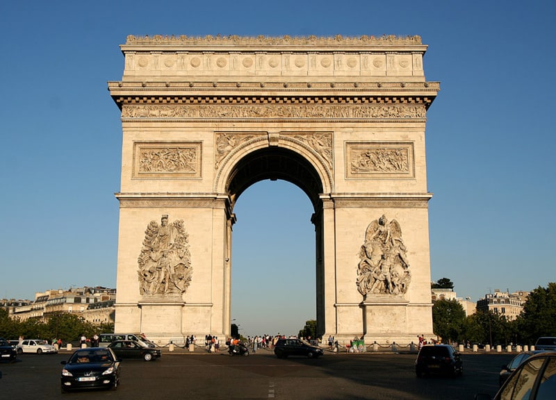 The Arc de Triomphe