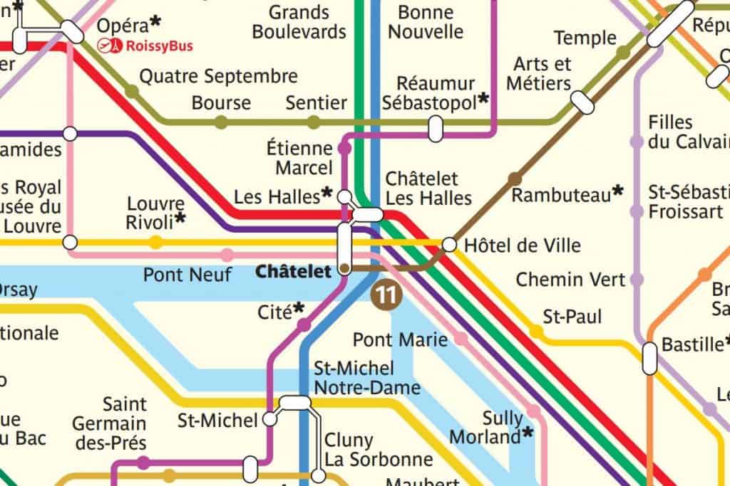 carte du métro de paris