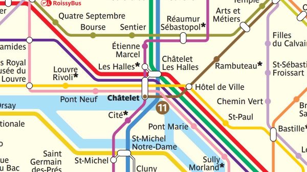 Paris Metro map