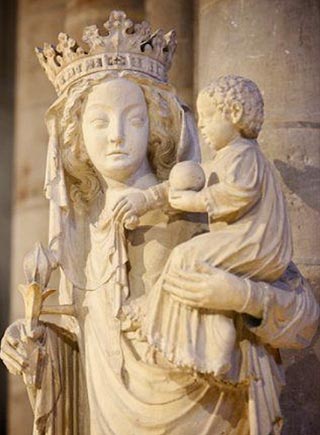 Vierge à l'Enfant du XIVème siècle dite "Notre Dame de Paris"