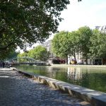 Les bords du canal Saint-Martin à Paris