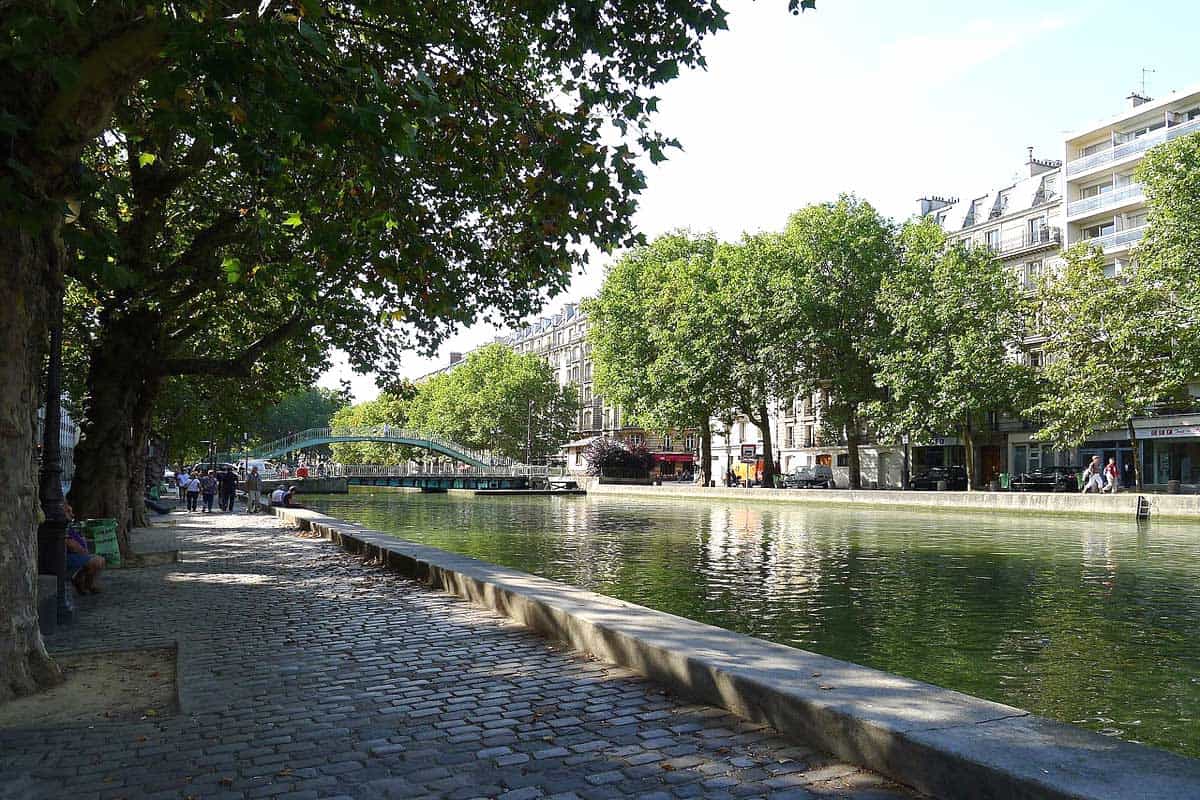 The banks of the Canal Saint-Martin in Paris