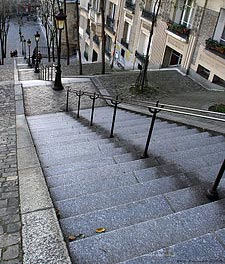 An alley in Montmartre