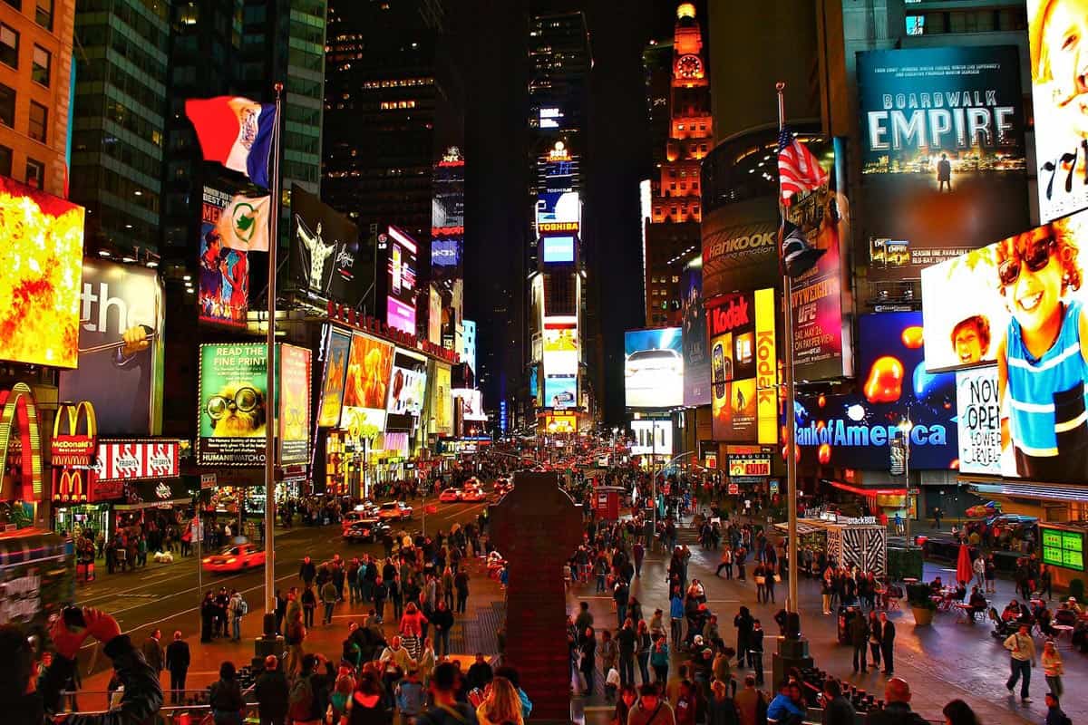 Time square la nuit