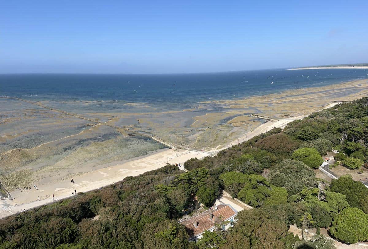 Vue en haut du phare des Baleines