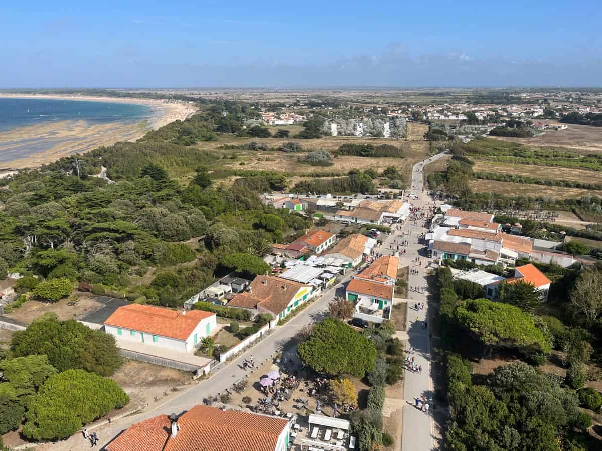 View from the lighthouse to Saint-Clément des Baleines