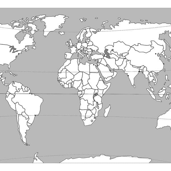 World blank map