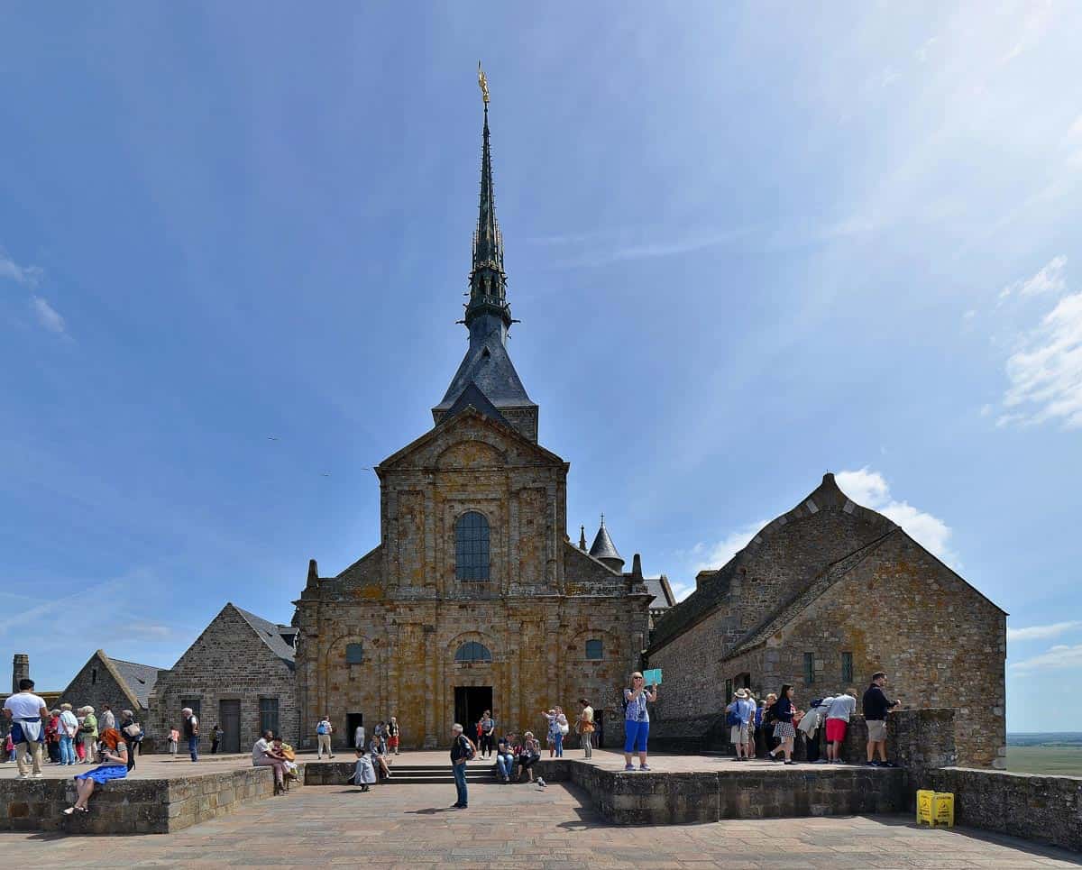 Abbaye du Mont-Saint-Michel - Terrasse de l'Ouest - Eglise abbatiale. Crédit photo @ Patrick