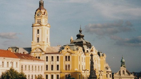 Széchenyi Square, Pécs, Baranya County, Southern Transdanubia, Hungary