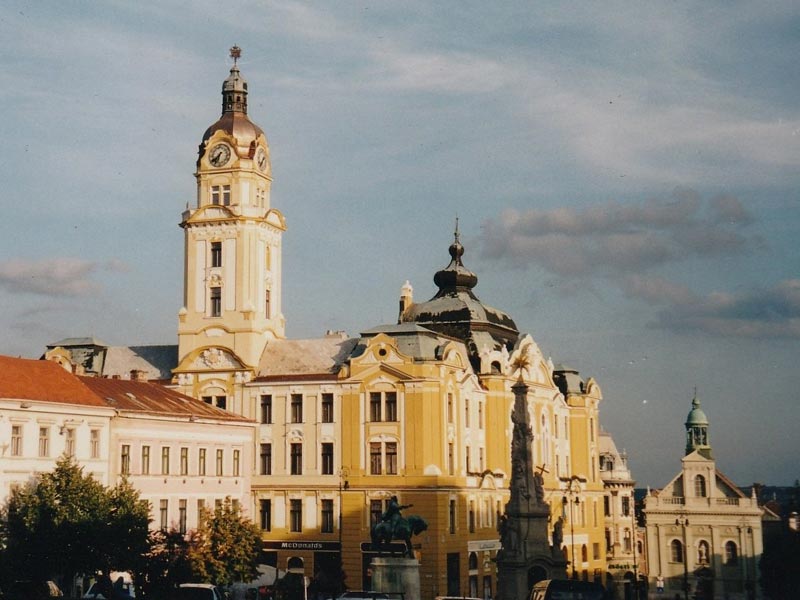 Széchenyi Square, Pécs, Baranya County, Southern Transdanubia, Hungary