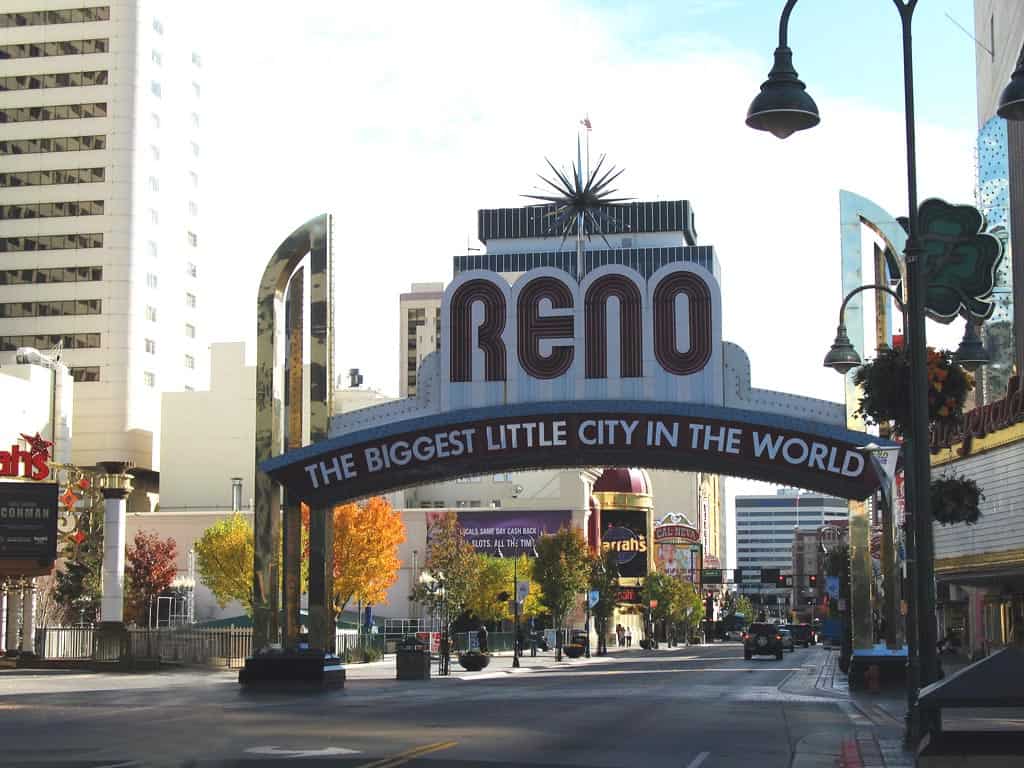 Reno, entrée de la ville