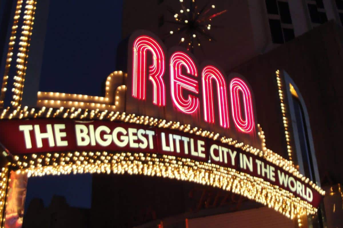 Reno, Nevada in 4 letters