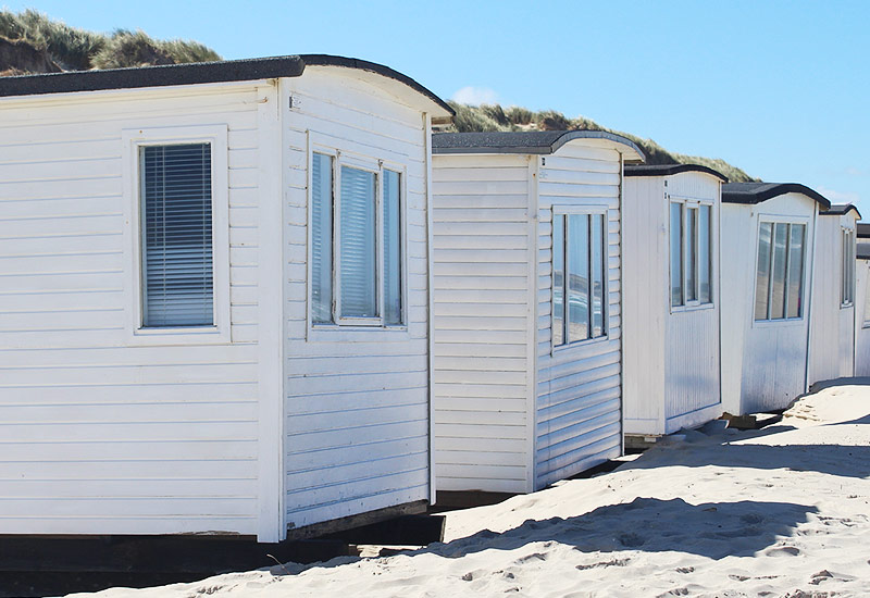 Mobil-home avec accès direct à la plage.